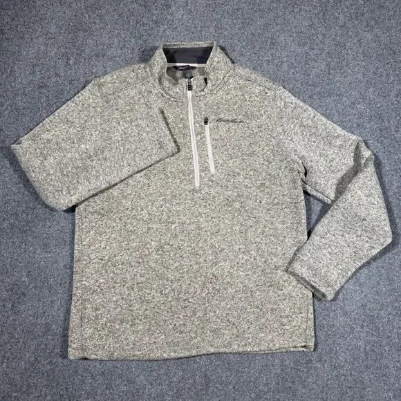 Eddie Bauer Radiator Fleece Quarter Zip Pullover Sweater Men’s Large - Picture 2 of 6